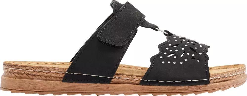 Black Leather Mules, , large image number 2