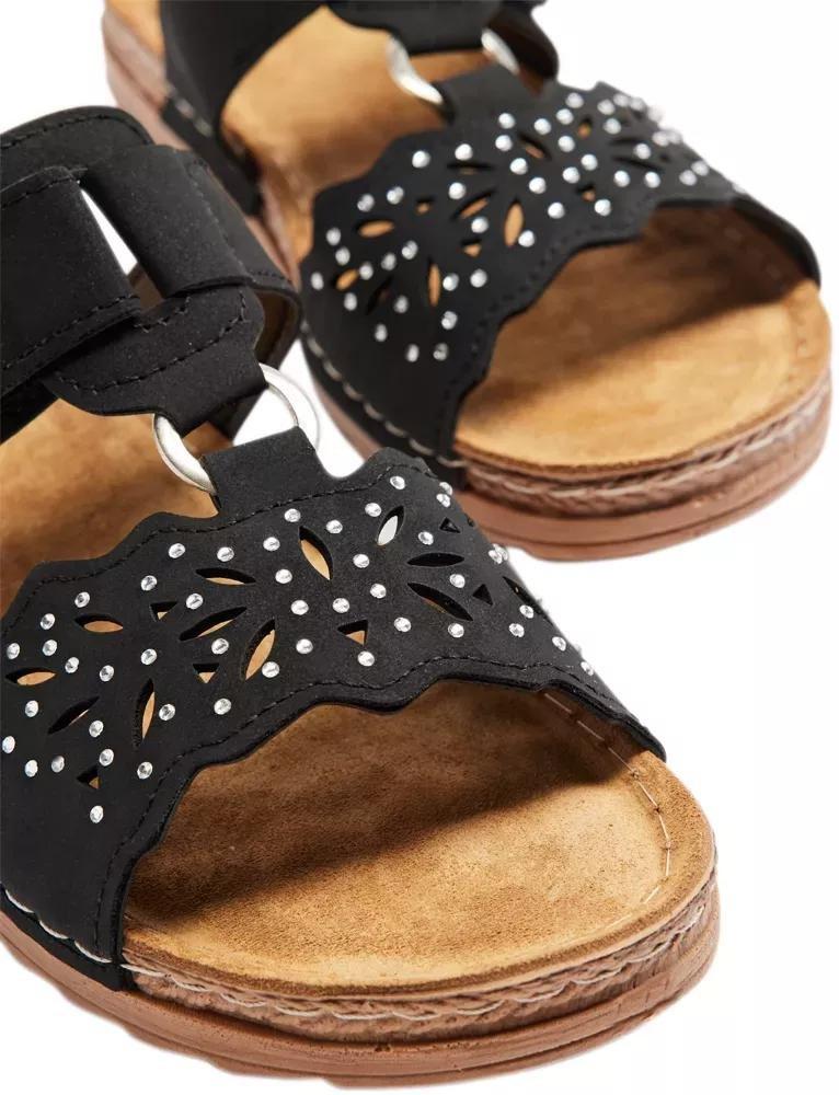 Black Leather Mules, , large image number 6