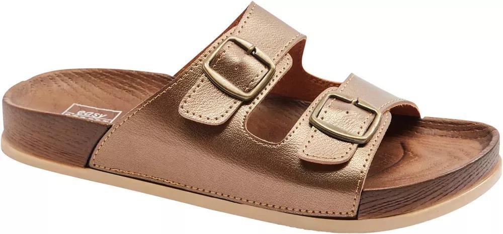 Easy Street - Copper Leather Mules