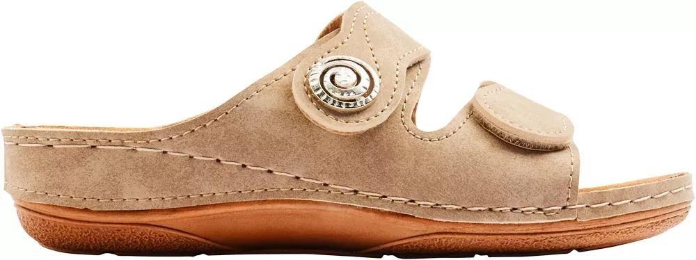 Beige Strap Detail Slippers, , large image number 1