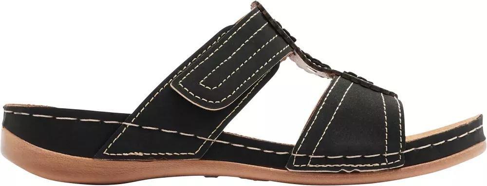 Black Embroidery Slippers, , large image number 1