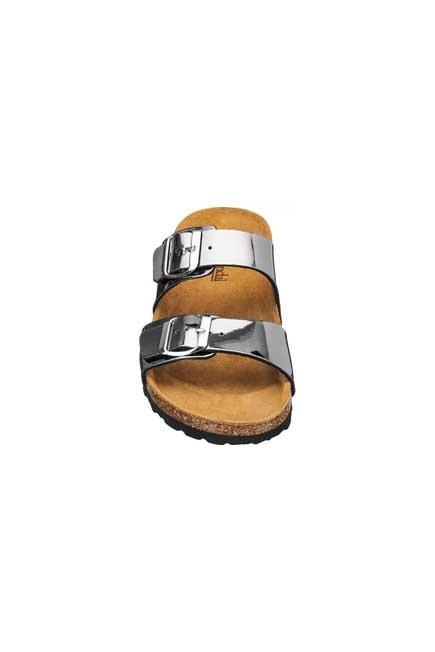 Silver Metallic Mules, Women, , large image number 3