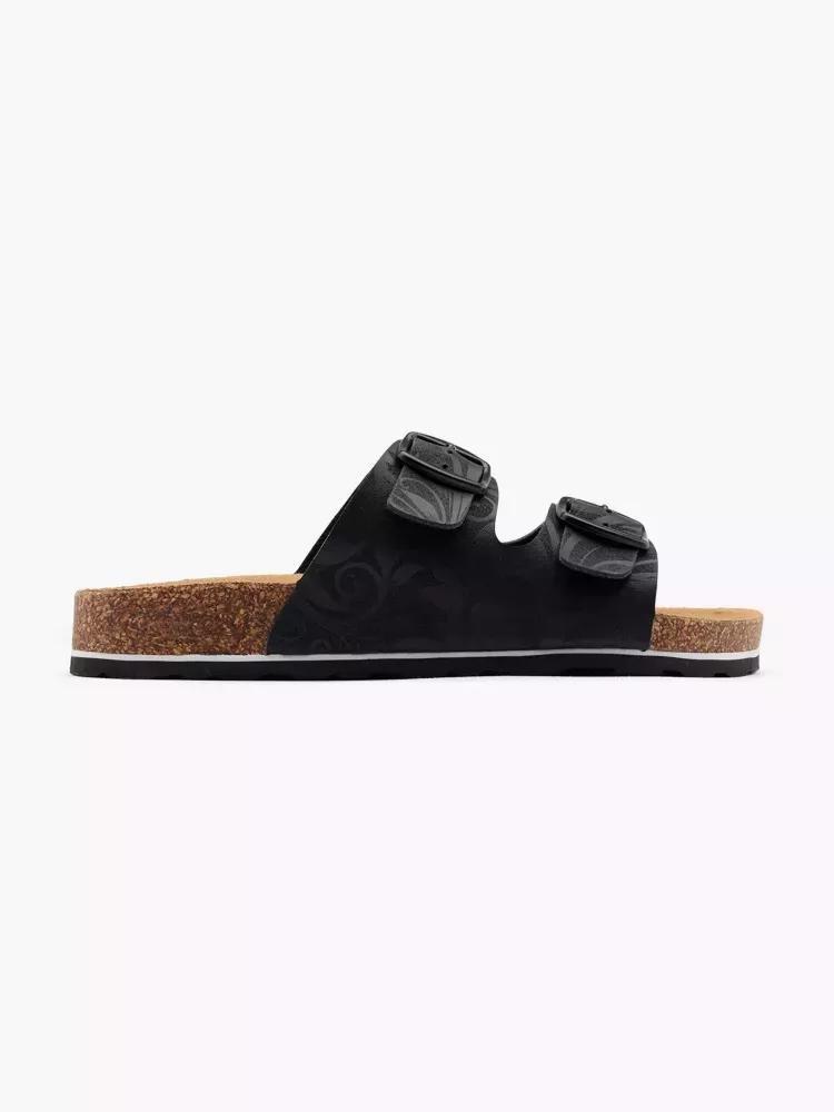Black Cork Slides, , large image number 0