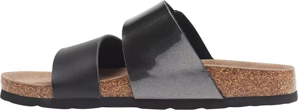 Black Double-Strap Mules, , large image number 2