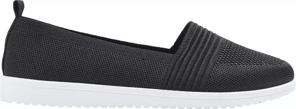 Black Slip-On Casual Shoes, , large image number 2