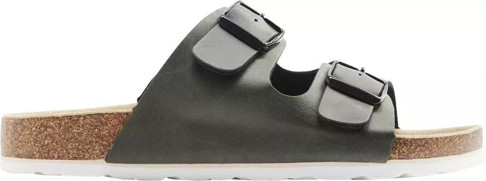 Green Double Buckle Strap Sandals, Kids Boys, , large image number 2