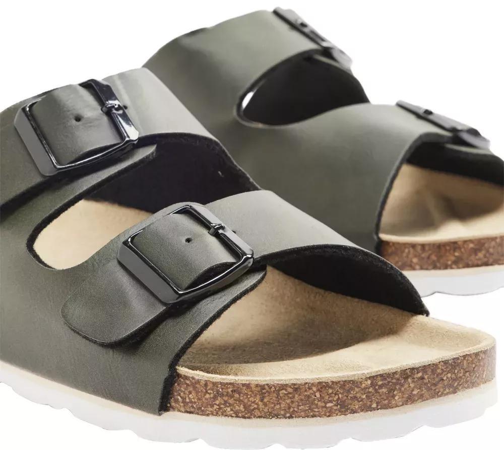 Green Double Buckle Strap Sandals, Kids Boys, , large image number 6