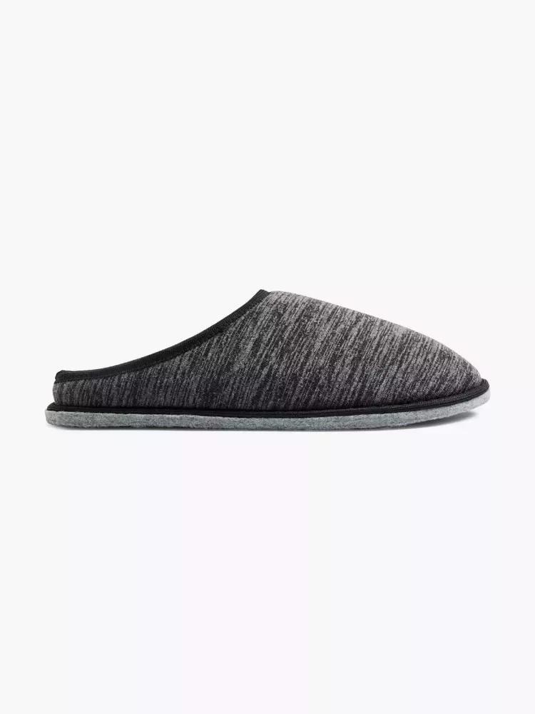Black Slip On Slippers, , large image number 0