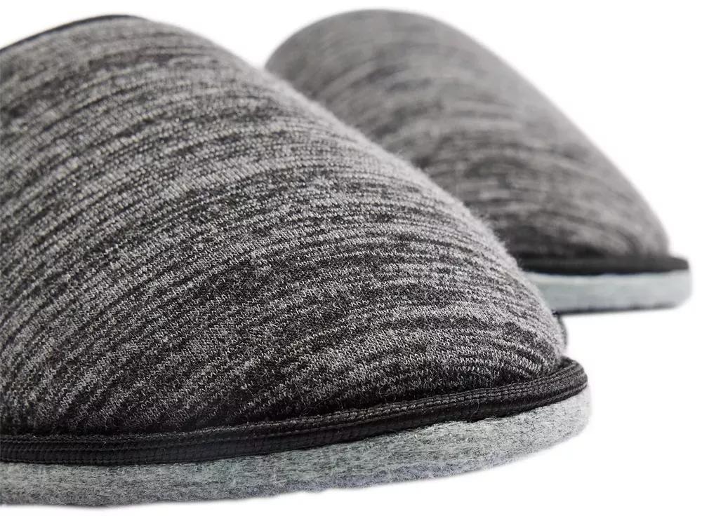 Black Slip On Slippers, , large image number 6