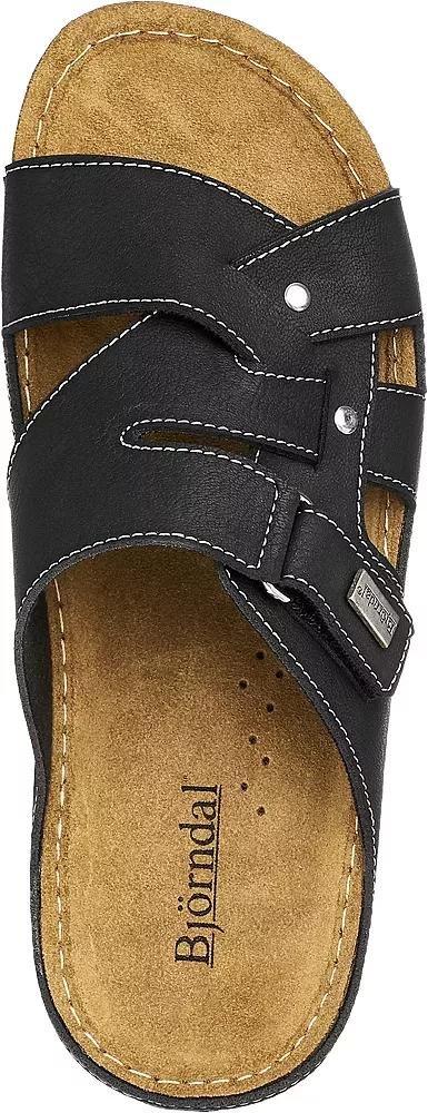 Black Leather Cross Over Mules, , large image number 2