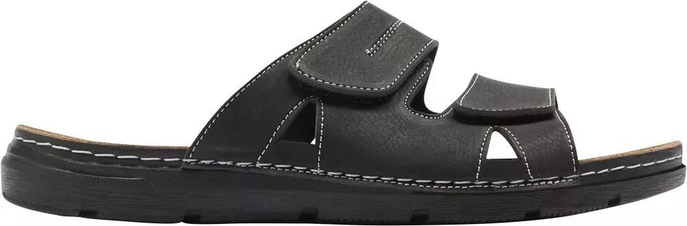 Black Leather Open Toe Mules, , large image number 2