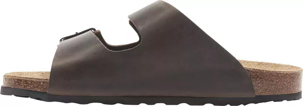 Brown Leather Mules With Belts Details, , large image number 3