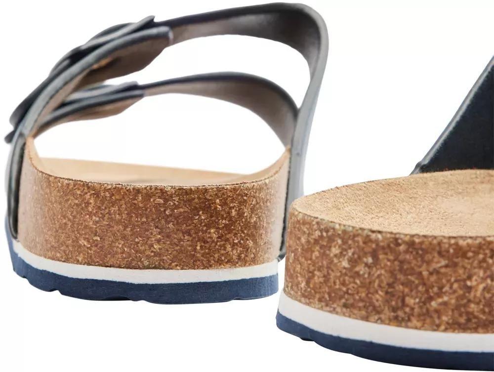 Grey Textured Double Buckle Straps Sandals, Kids Boys, , large image number 5