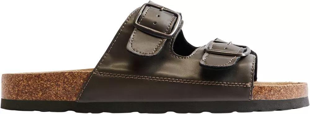Brown Buckle Detail Mules, , large image number 2