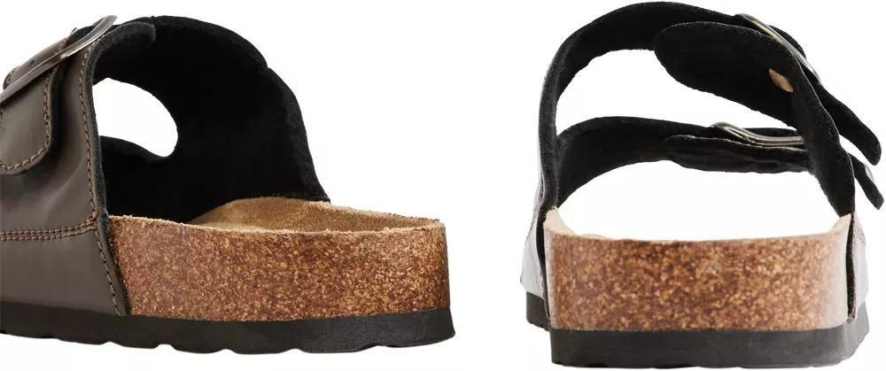 Brown Buckle Detail Mules, , large image number 5