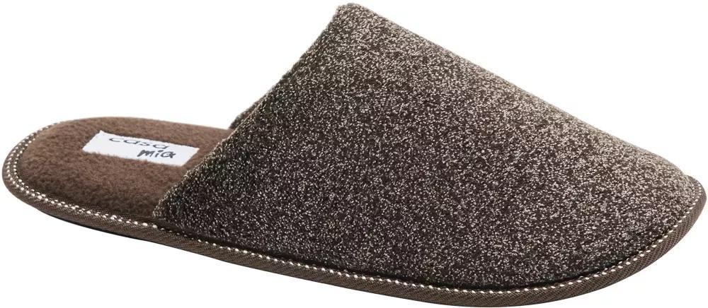Brown Warm Lining Slippers, , large image number 1
