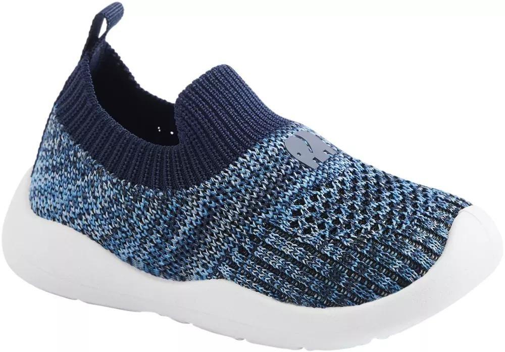 Blue Slip-On Knit Shoes, Kids Boys, , large image number 1
