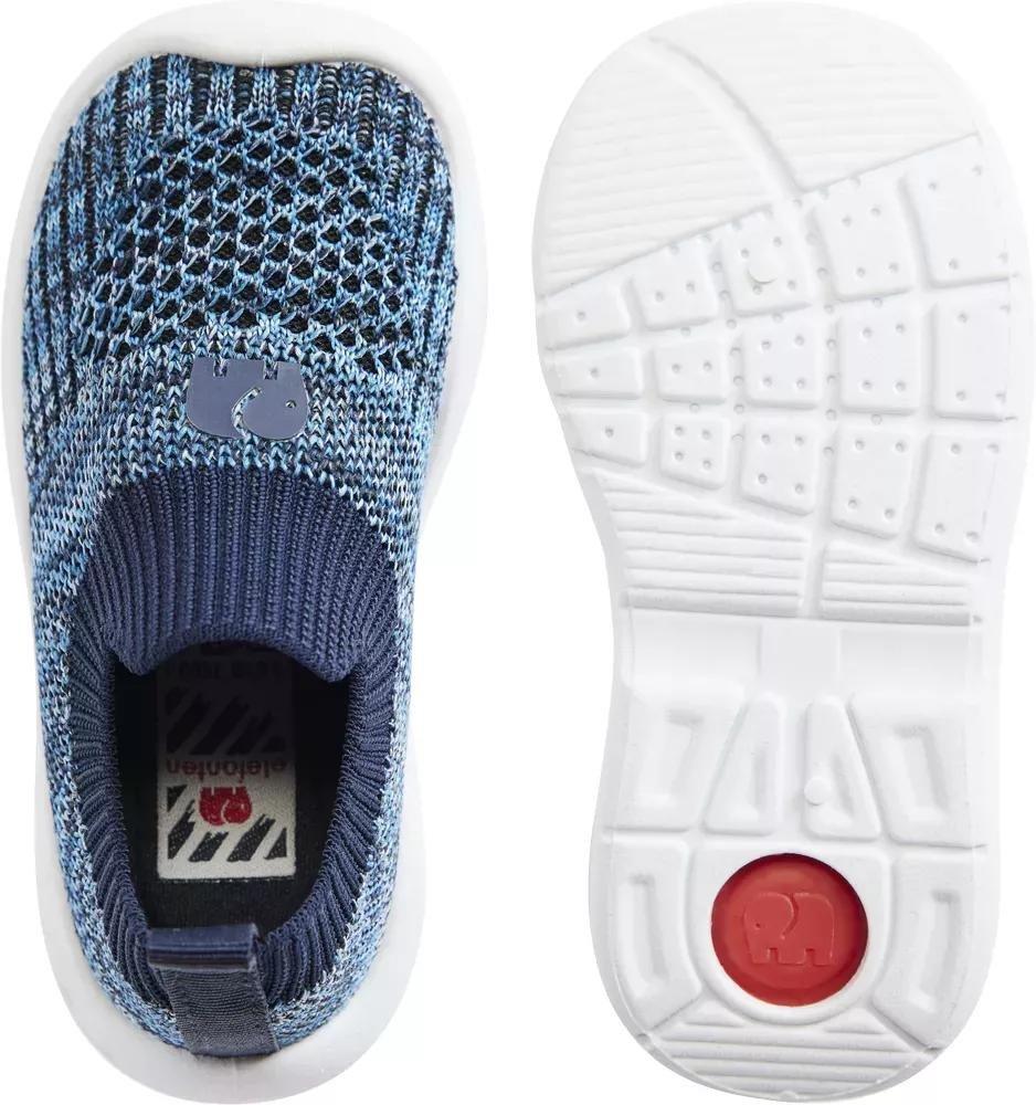Blue Slip-On Knit Shoes, Kids Boys, , large image number 4