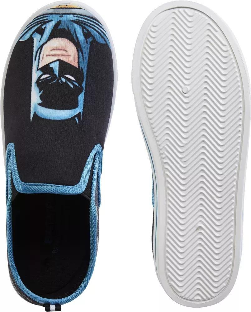Black Batman Slip-On Shoes, Kids Boys, , large image number 4