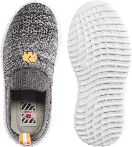 Elefanten - Grey Slip-On Shoes, Unisex Kids