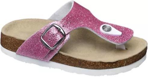 Pink Toe Separator Slide Sandals, Kids Girl, , large image number 0