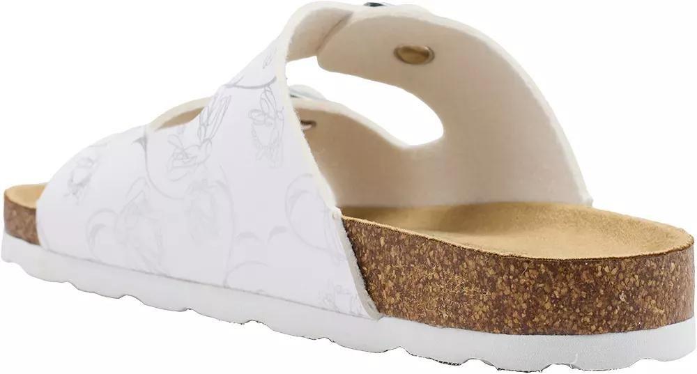White Double Buckle Sandals, Kids Girls, No Color, large image number 4
