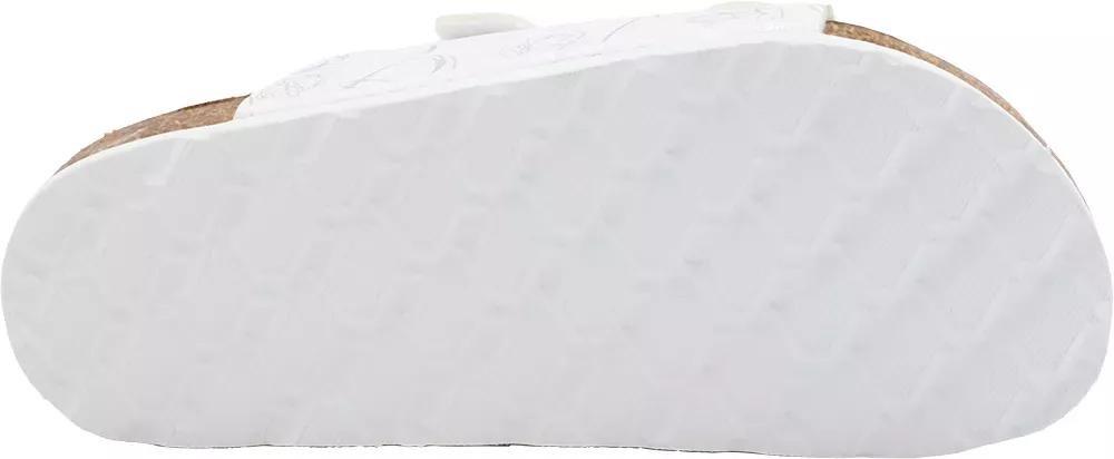 White Double Buckle Sandals, Kids Girls, No Color, large image number 5