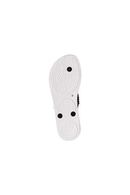 Black Toe Separator Slippers, , large image number 3