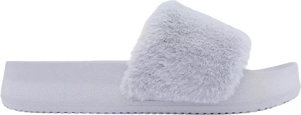 Grey Slip-On Beach Slippers, , large image number 1