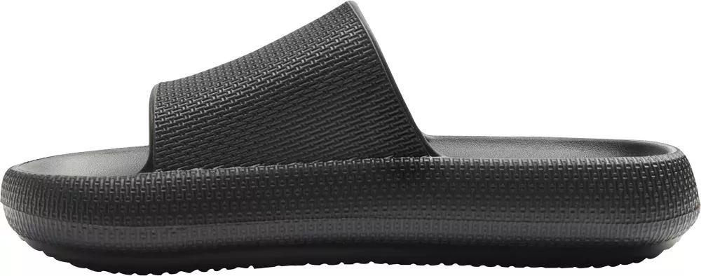 Black Flat Form Slippers, , large image number 3