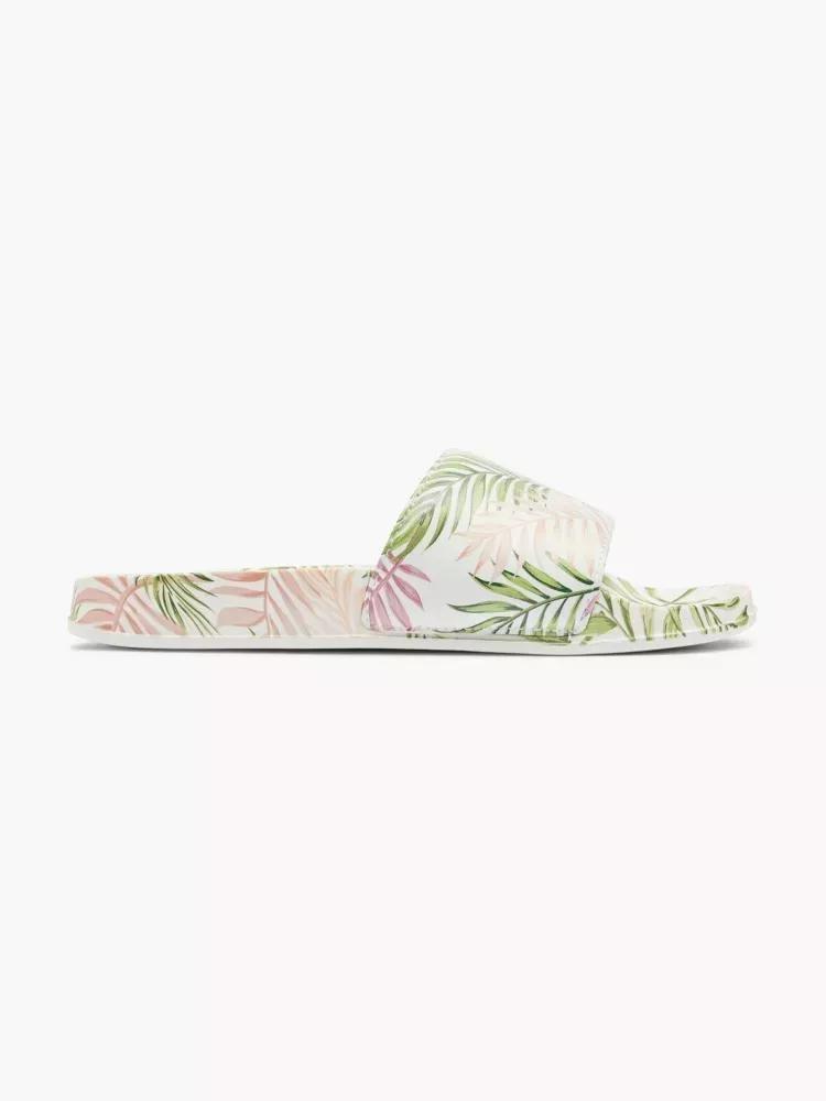 Green Pattern Muk Luk Slippers, , large image number 0