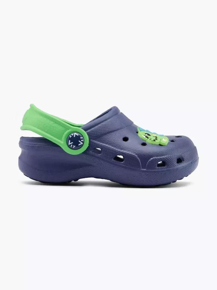 Navy Slip-On Clogs, Kids Boys, , large image number 0
