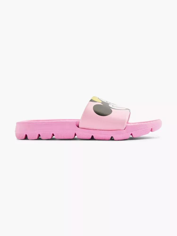 Pink Minnie Mouse Slippers, Kids Girls, , large image number 0
