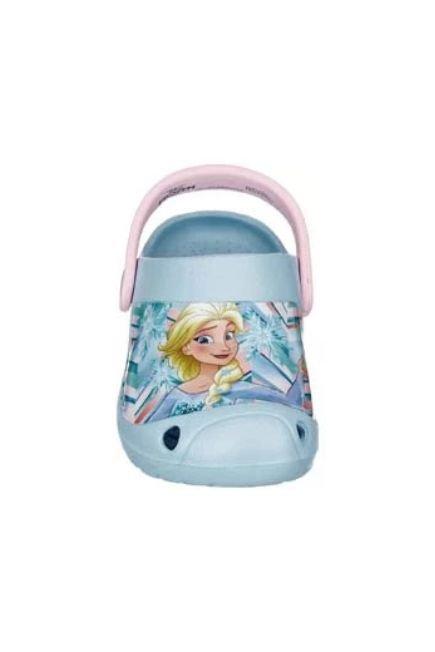 Blue Printed Clogs, Kids Girls, , large image number 1