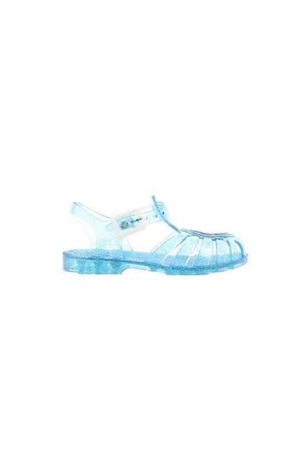 Transparent Blue Beach Sandals, Kids Girl, , large image number 0