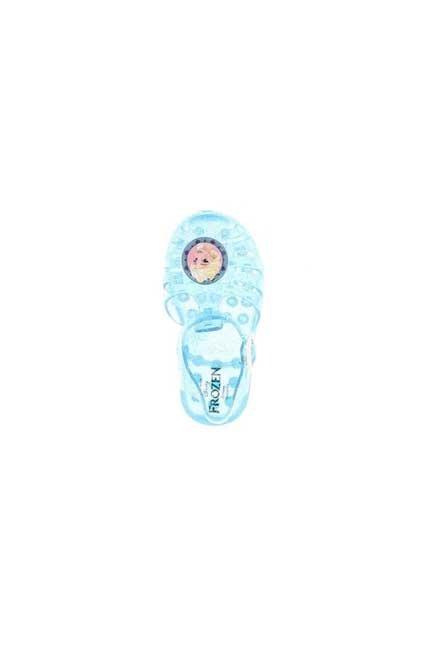 Transparent Blue Beach Sandals, Kids Girl, , large image number 1