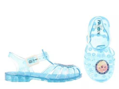 Transparent Blue Beach Sandals, Kids Girl, , large image number 2