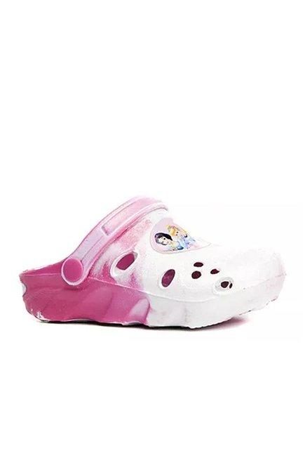 Pink Snow White Clogs, Kids Girls, , large image number 0