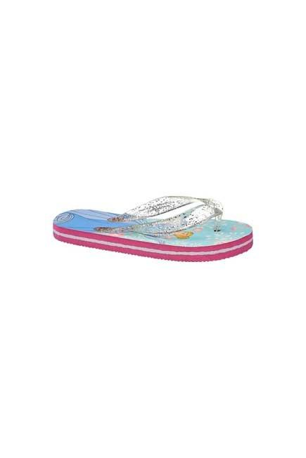 Blue Cinderella Beach Flip-Flops, Kids Girls, , large image number 0