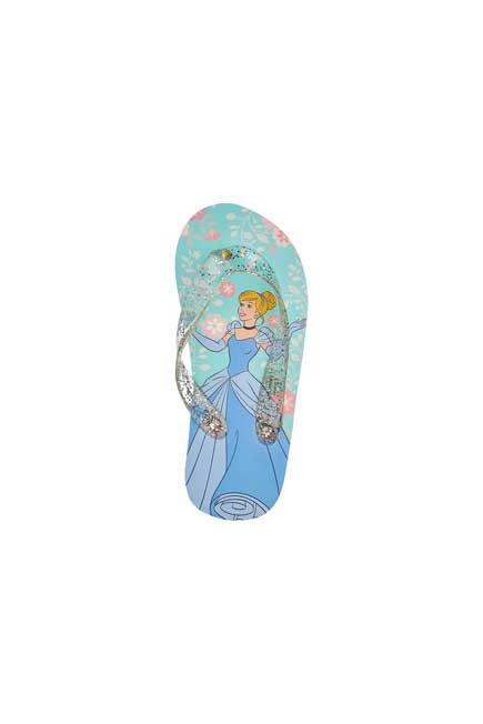 Blue Cinderella Beach Flip-Flops, Kids Girls, , large image number 1