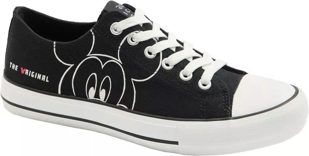 Black Printed Laced Sneakers, , large image number 1