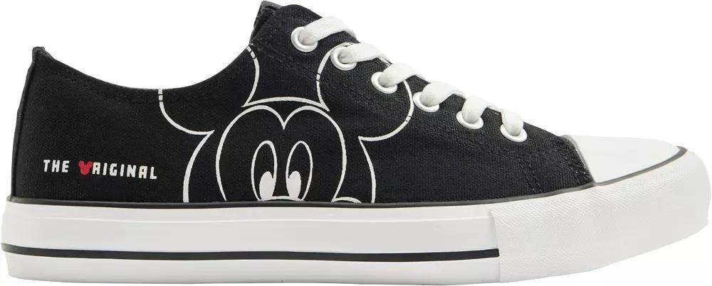 Black Printed Laced Sneakers, , large image number 2