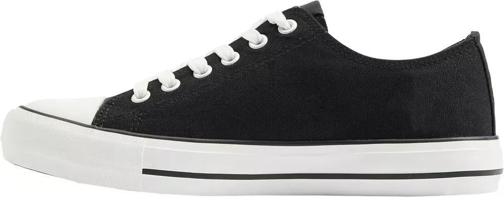 Black Printed Laced Sneakers, , large image number 3