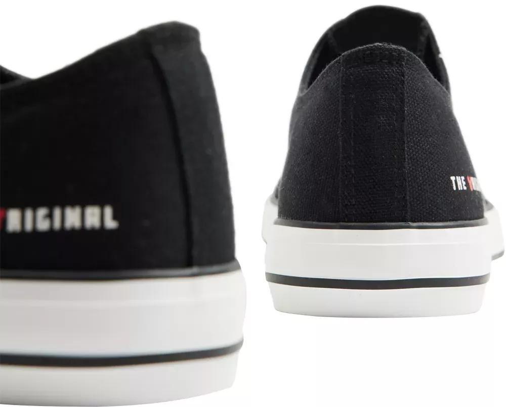 Black Printed Laced Sneakers, , large image number 5