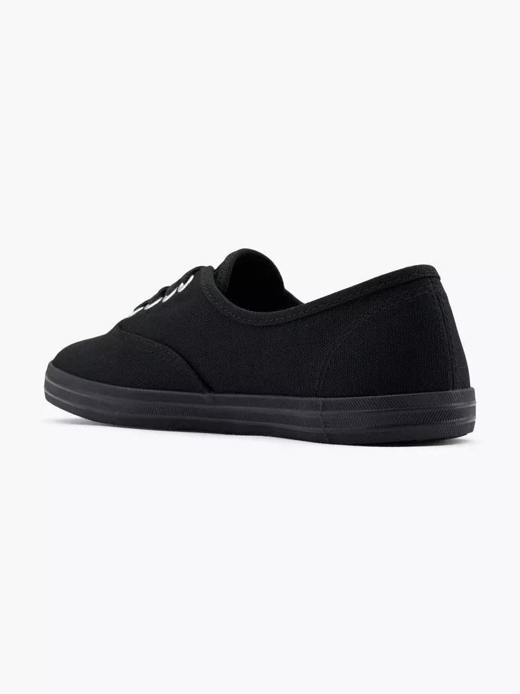 Black Laced Trainers, , large image number 3