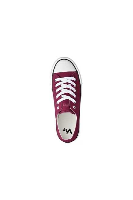 Victory - Burgundy Sneakers With A Dark Sole