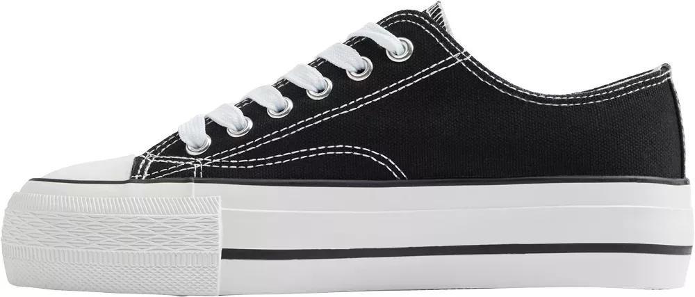 Black Cap Toe Sneakers, , large image number 3