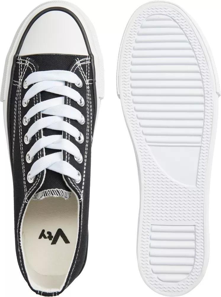 Black Cap Toe Sneakers, , large image number 4