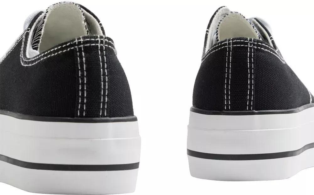 Black Cap Toe Sneakers, , large image number 5