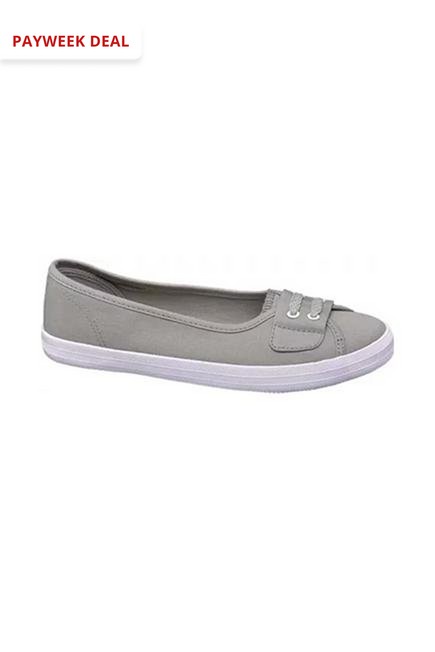 Victory - Grey Lace-Up Slip-Ons